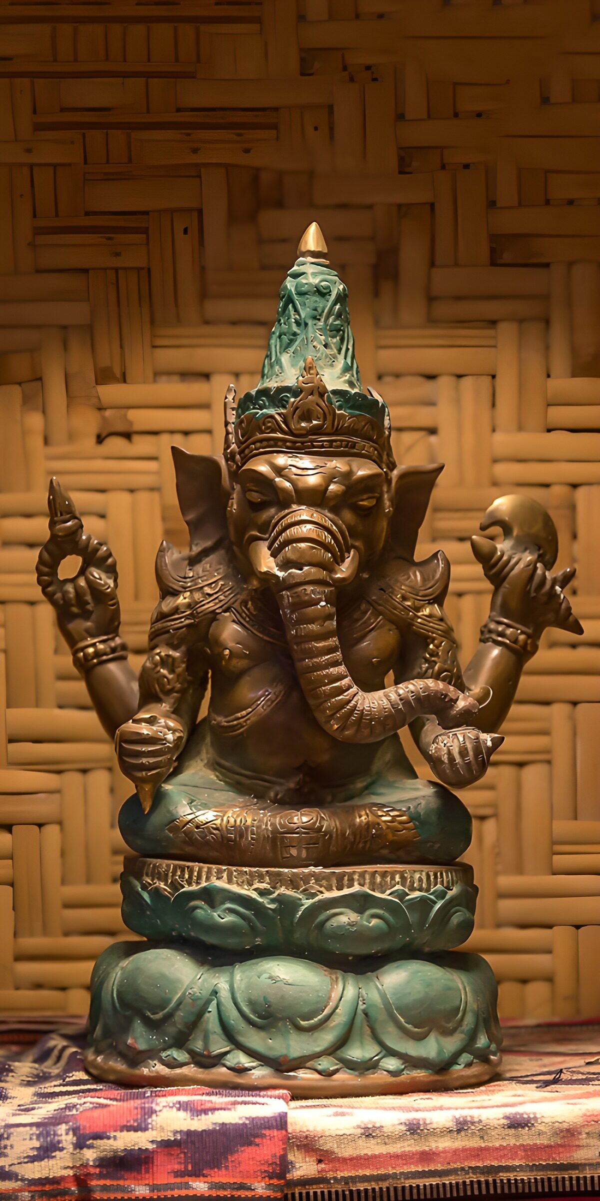 TPFR58773: Statue de Ganesh en bronze