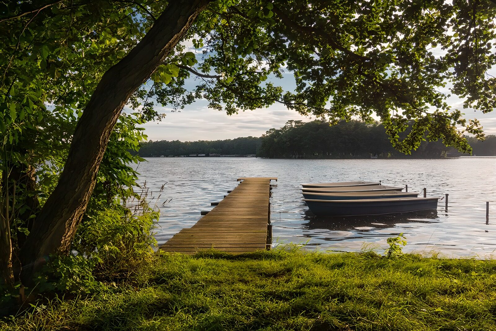 TPFR72196: Petit quai au bord du lac