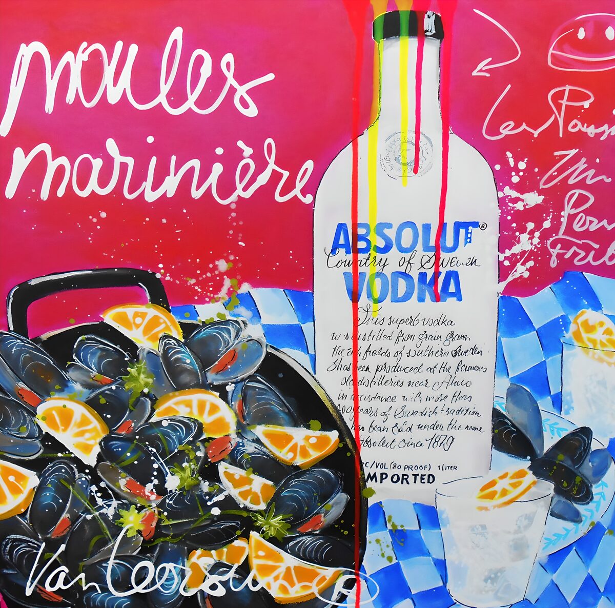 TPFR81679: Moules marinières et Absolut Vodka