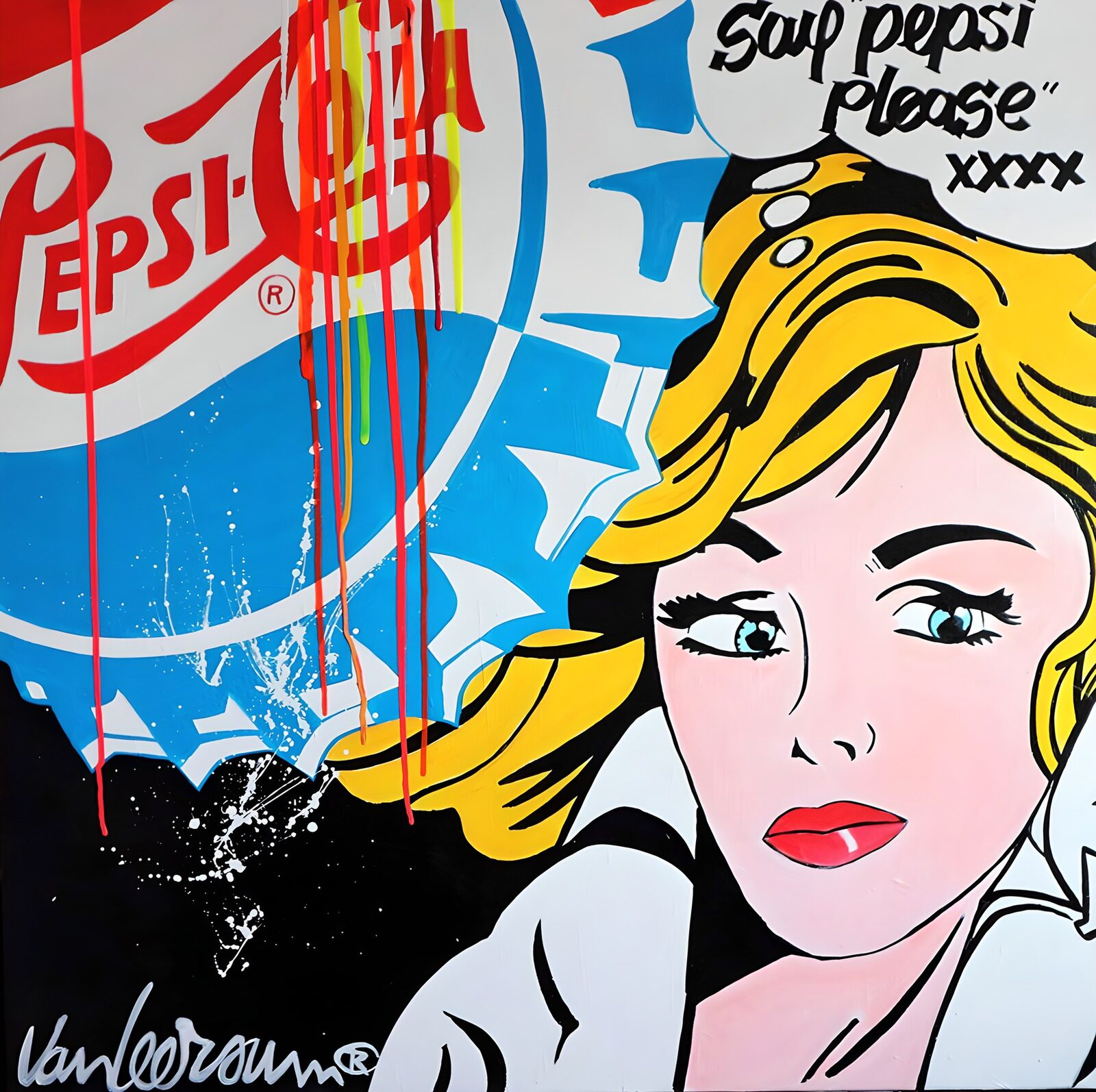 TPFR74621: "Femme Pop Art et Pepsi"