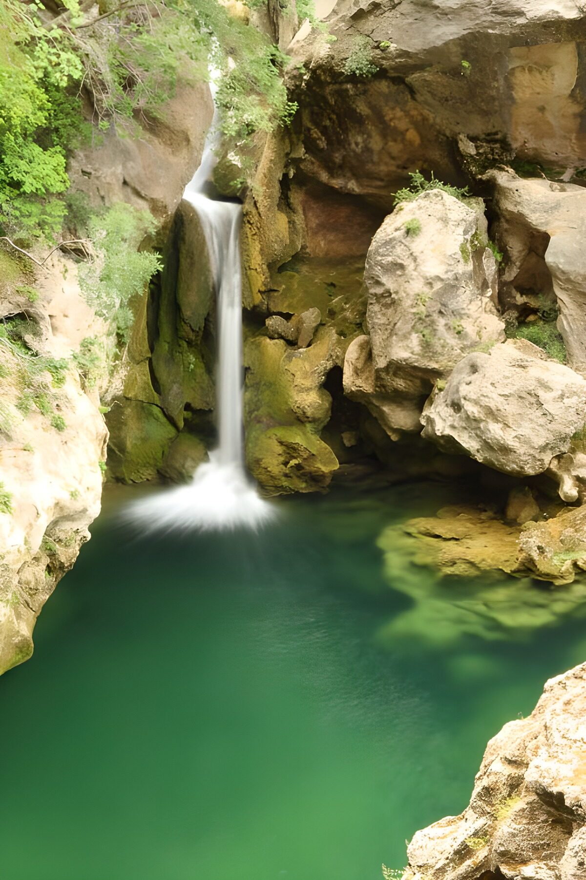 TPFR58217: Cascade paisible dans la nature