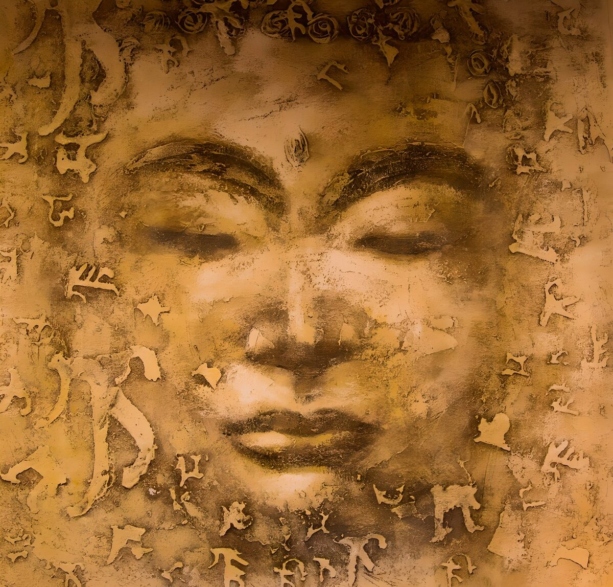TPFR32663: Visage serein de sagesse ancienne