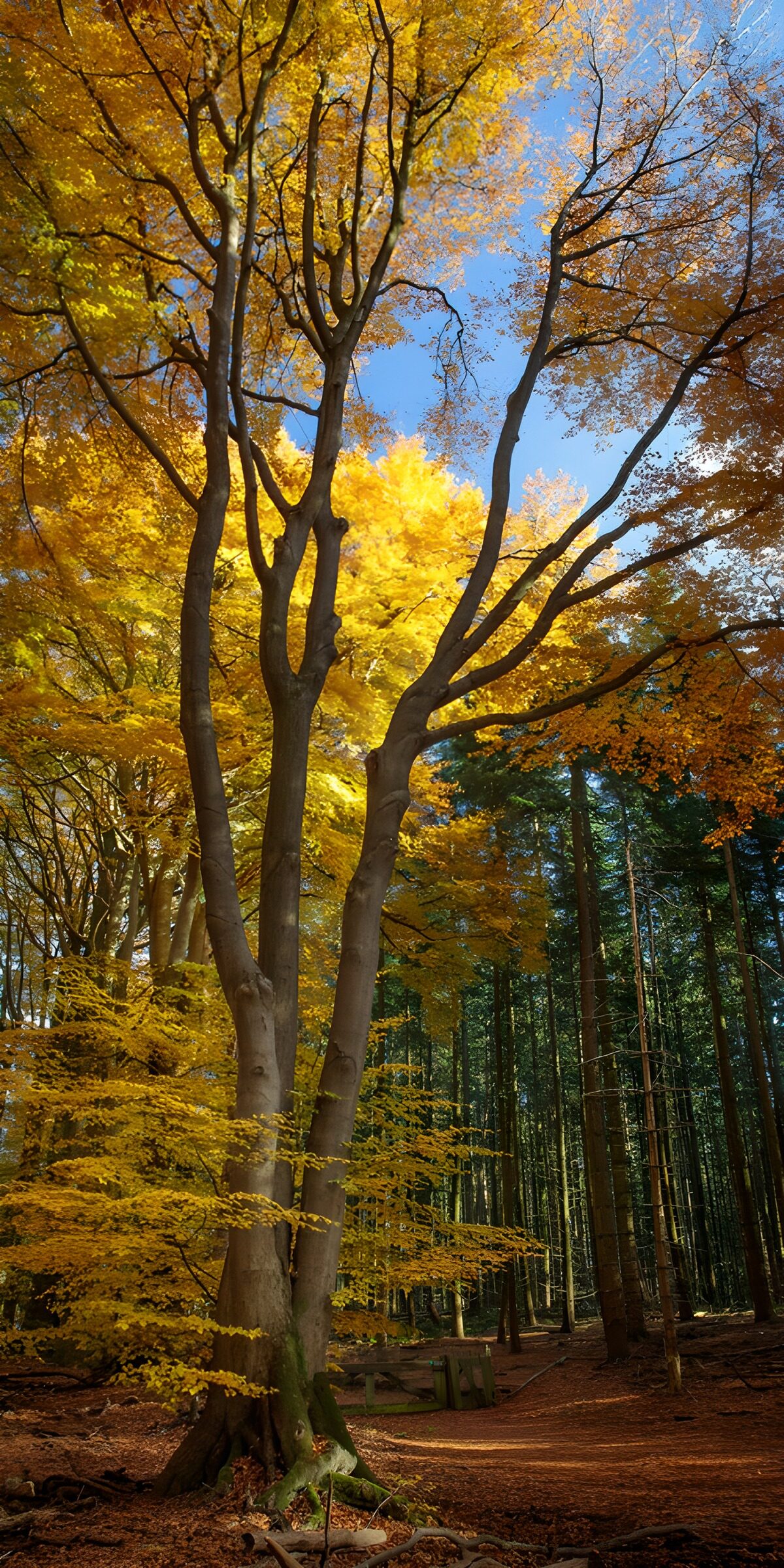 TPFR71719: Arbres dorés en automne