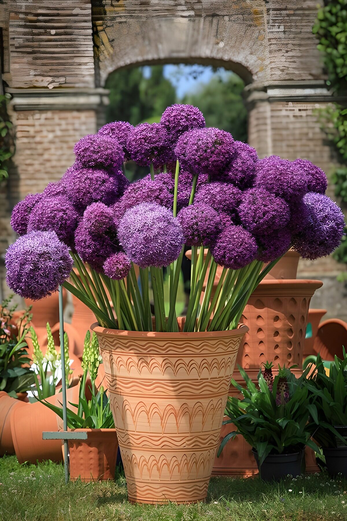 TPFR49351: Bouquets de fleurs violettes éclatantes
