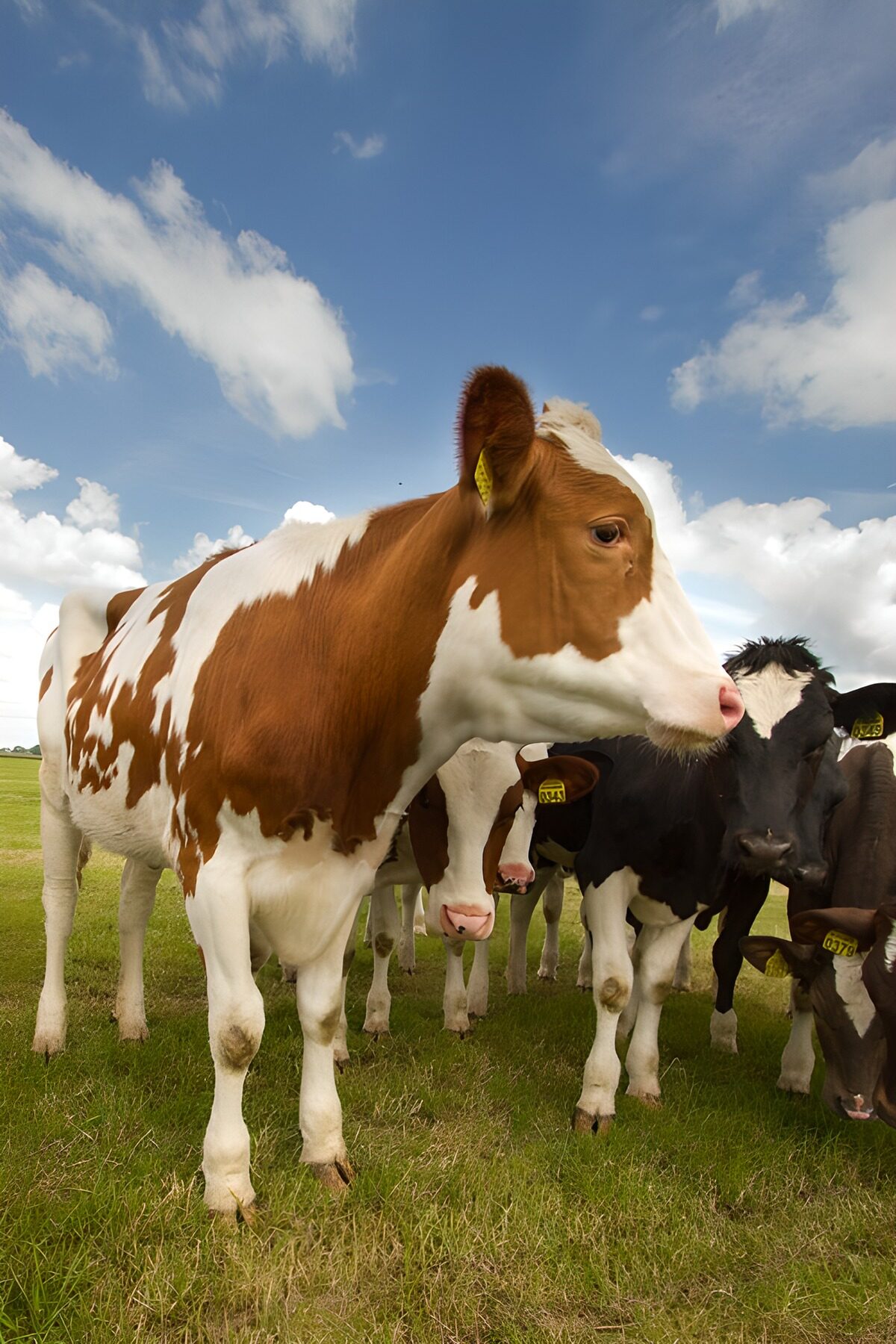TPFR14066: Vaches paisibles sous un ciel bleu