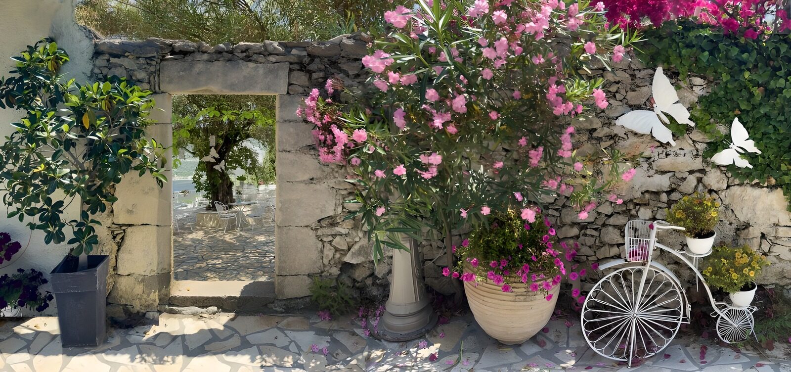 TPFR11326: Jardin fleuri et charmant portail