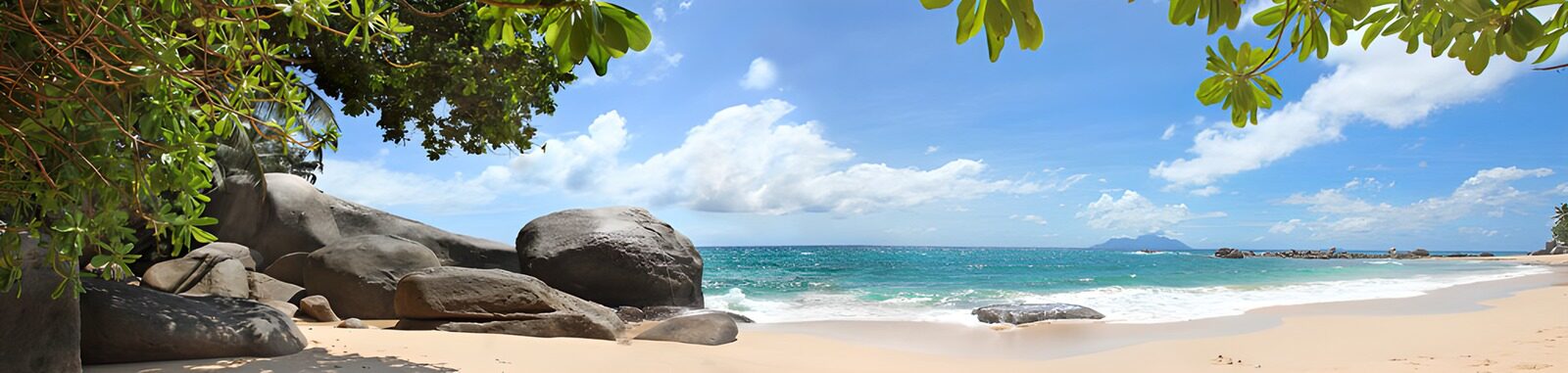 TPFR89048: Plage paradisiaque aux Seychelles