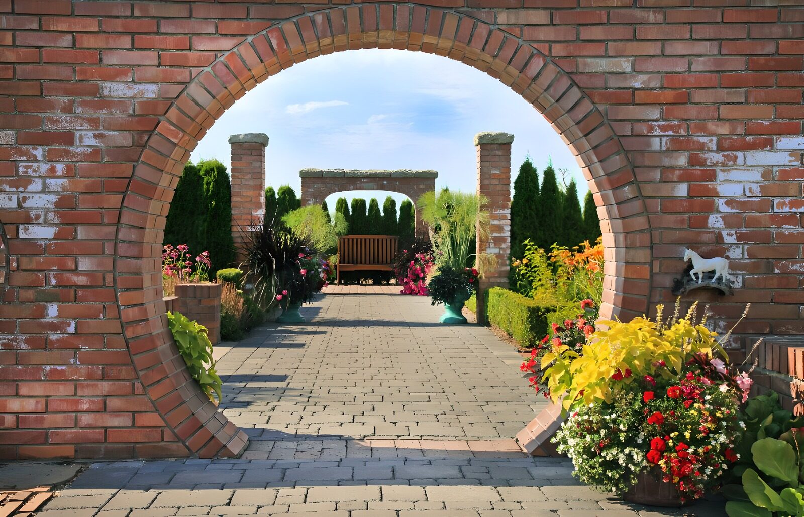 TPFR43024: Jardin enchanteur ensoleillé