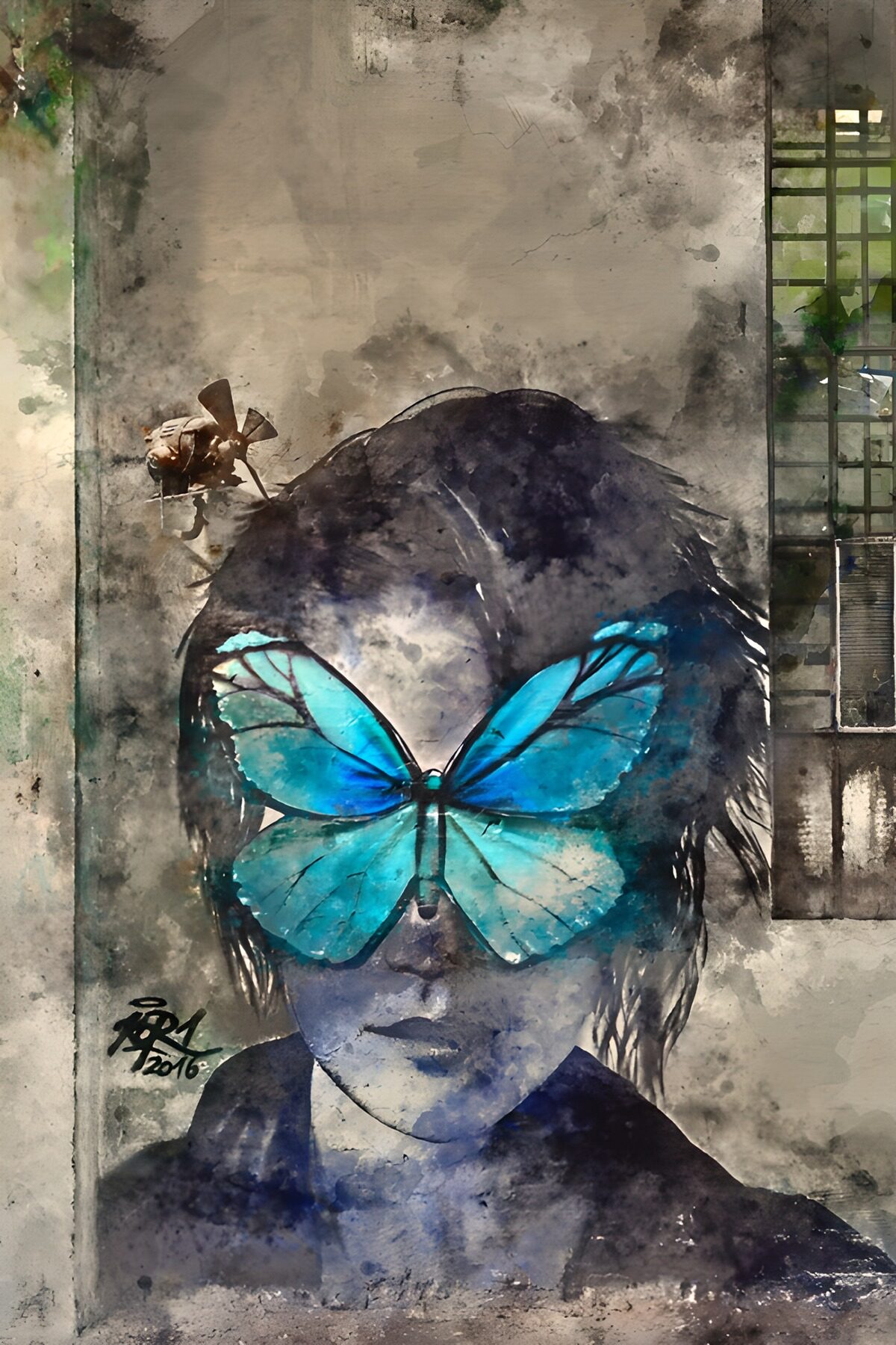 TPFR19700: Visage de papillon