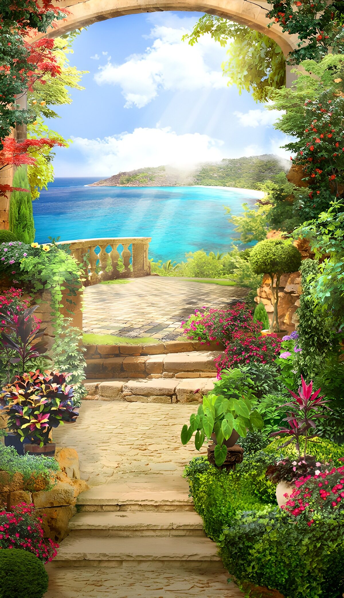 TPFR83806: Vue sur la mer et le jardin enchanté