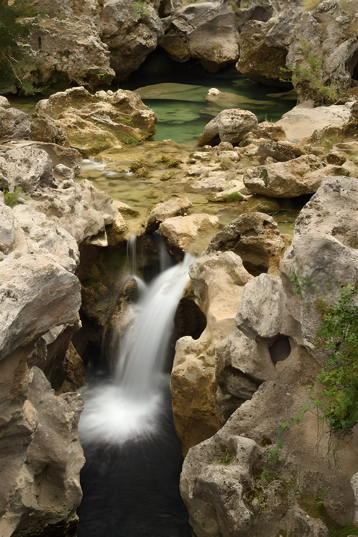 Cascade au milieu des rochers