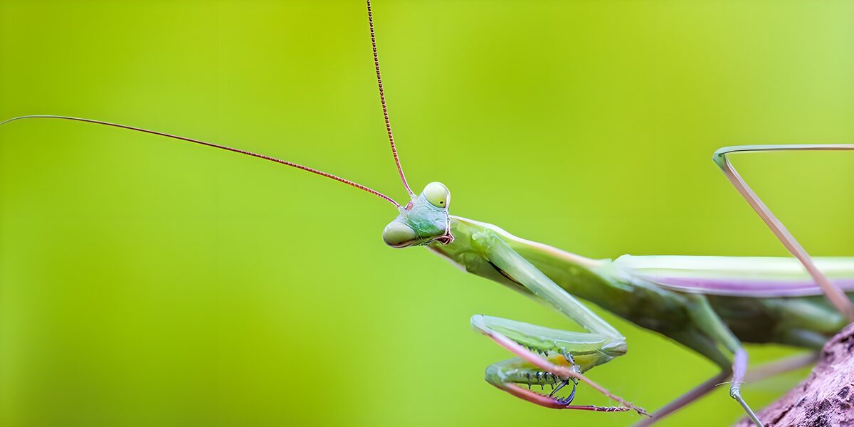 TPFR88782: Praying Mantis sur fond vert
