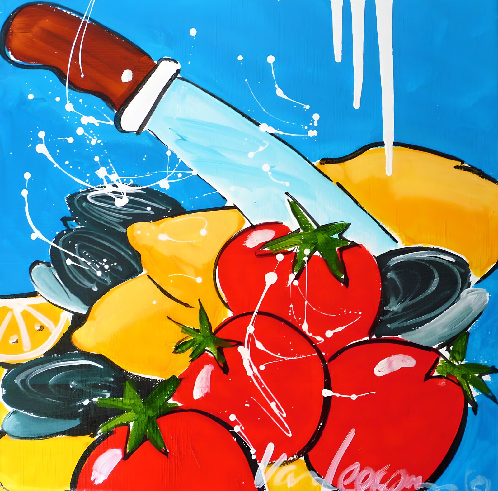 TPFR82423: Fruits de mer et légumes colorés