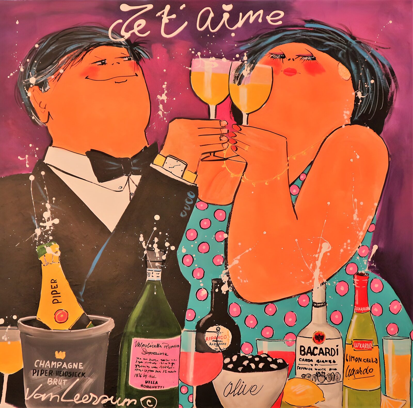 TPFR85727: "Célébration de l'amour et du champagne"