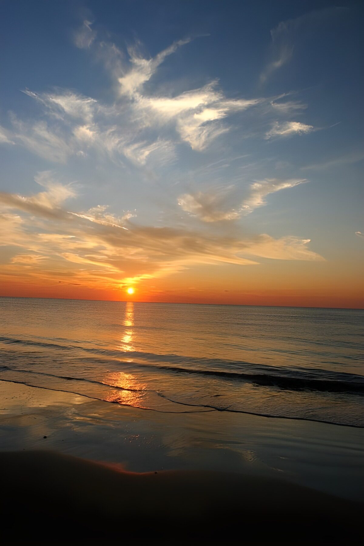 TPFR32225: Coucher de soleil sur la mer