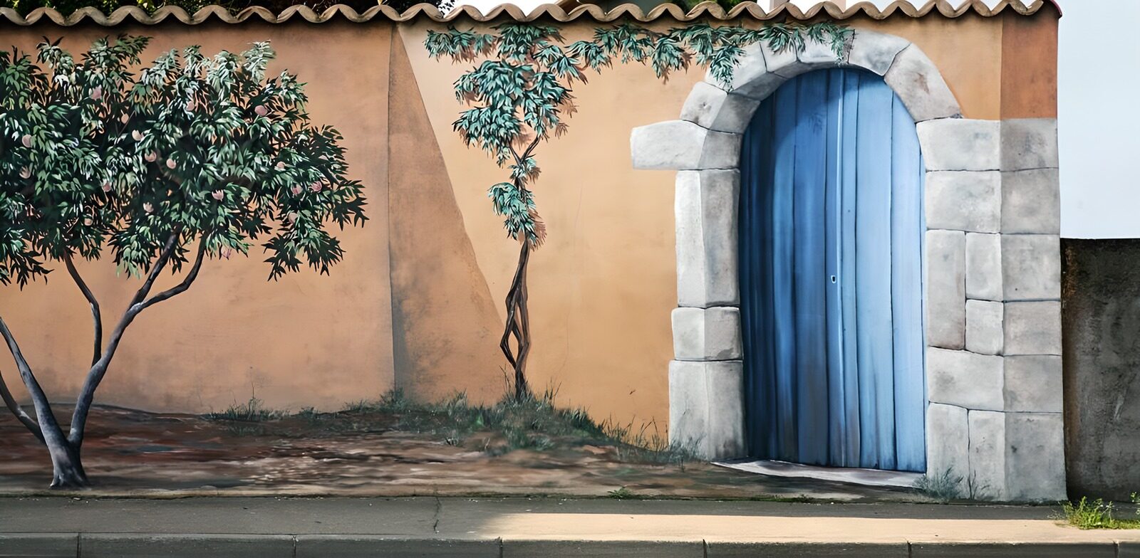 TPFR99863: Trompe-l'œil dans un village de France version 2