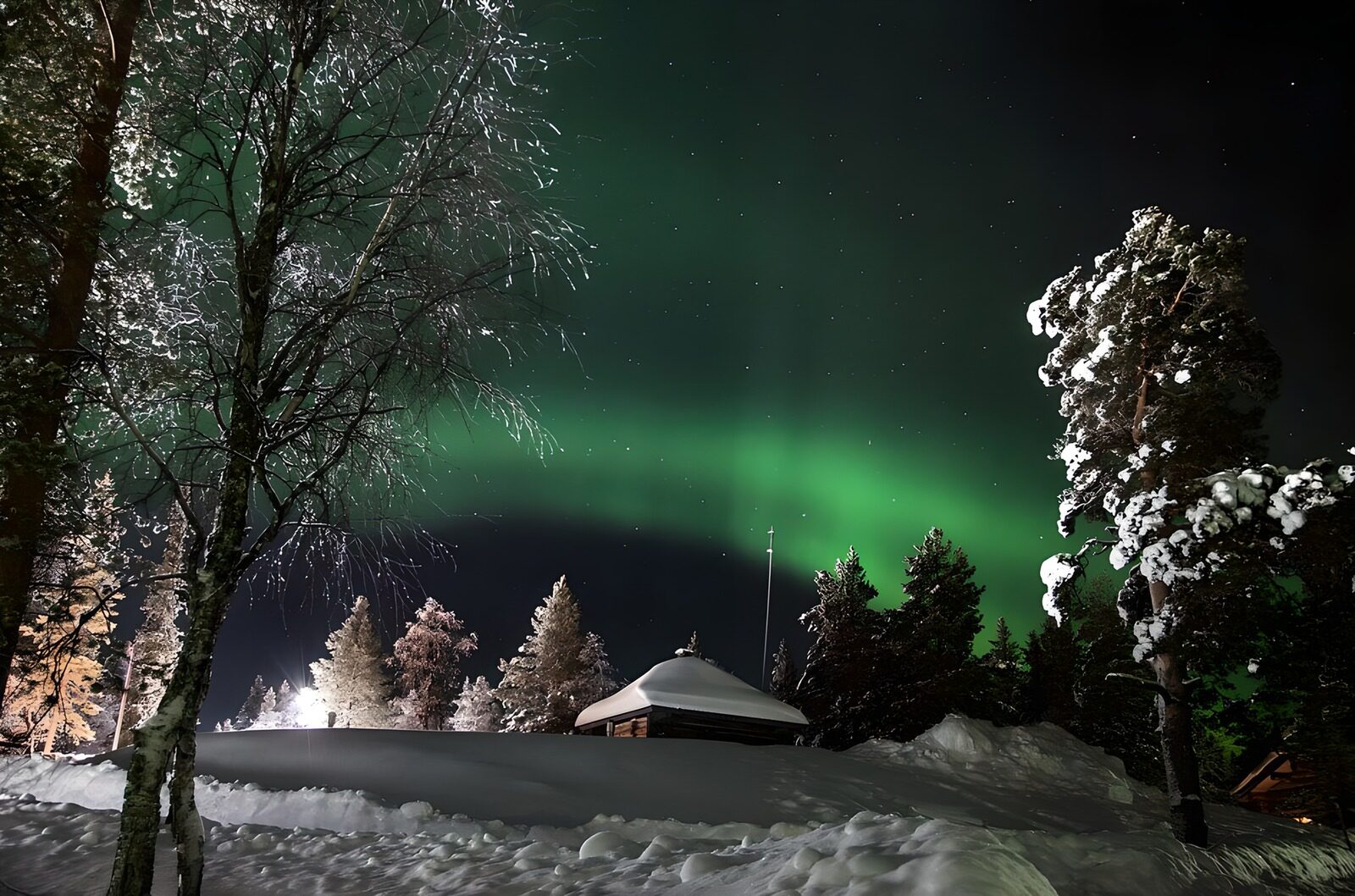 TPFR65932: Aurora boréale au-dessus de la neige