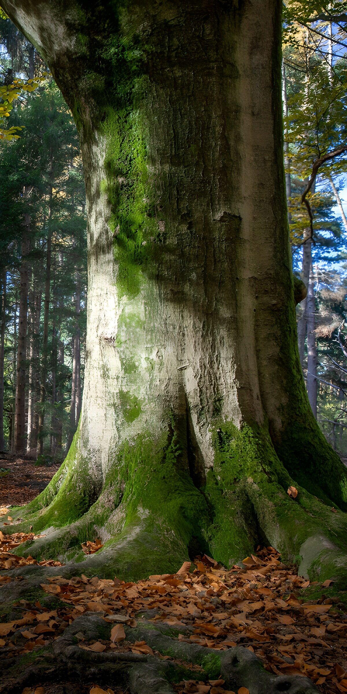 TPFR79541: Tronc majestueux au cœur de la forêt