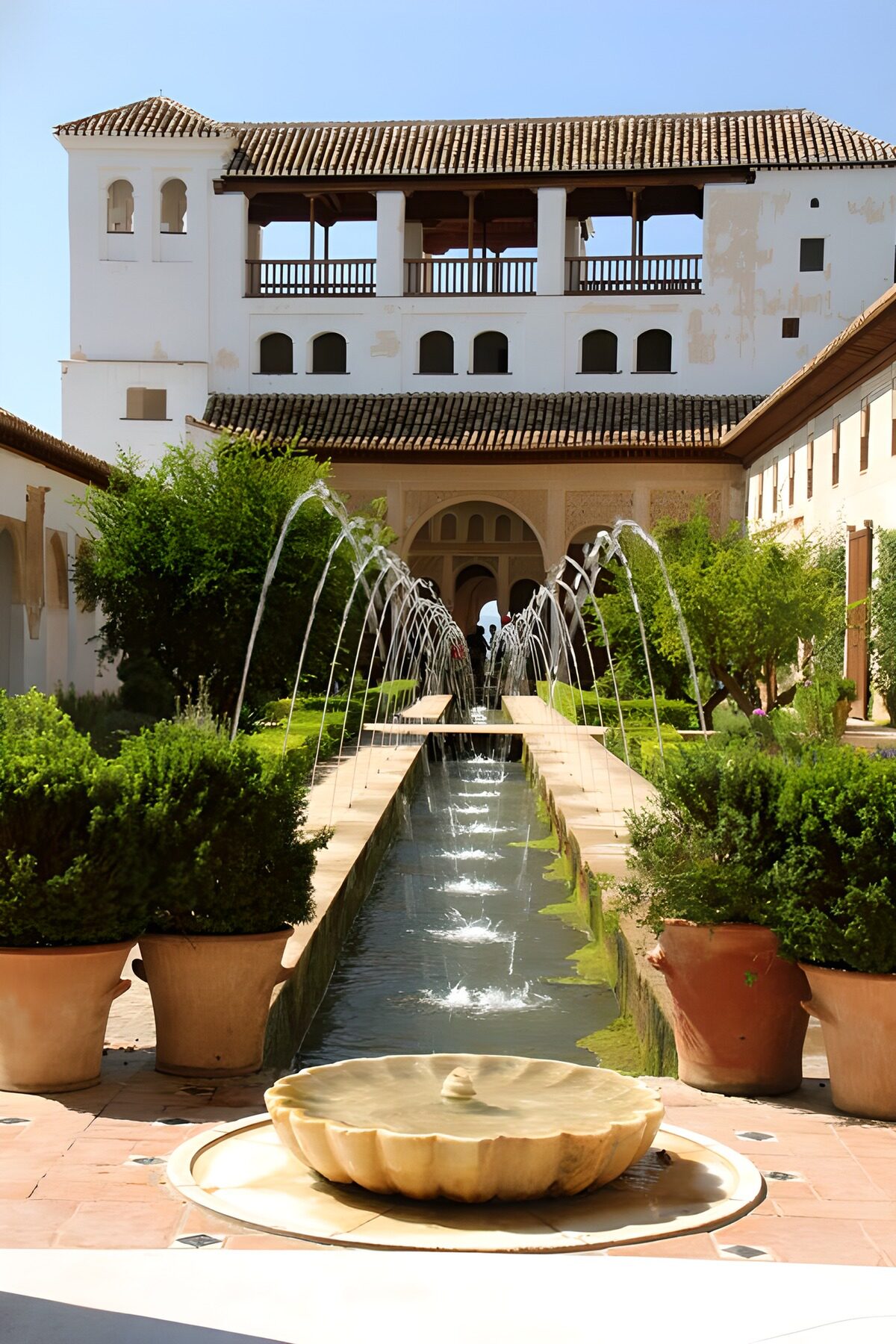 TPFR79866: Jardins de l'Alhambra en été