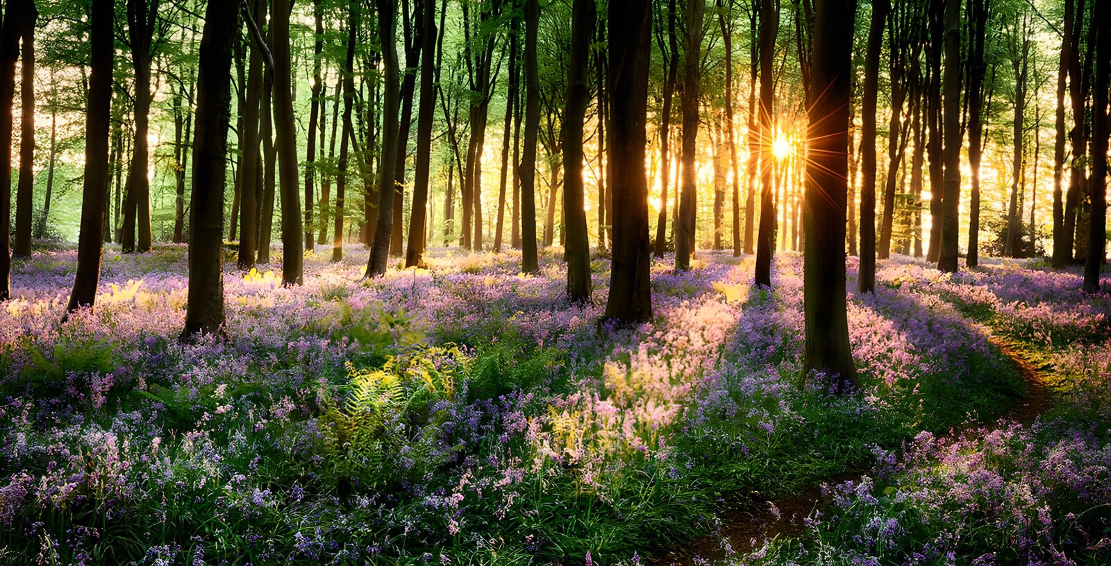 TPFR69301: : Lumière au cœur de la forêt fleurie
