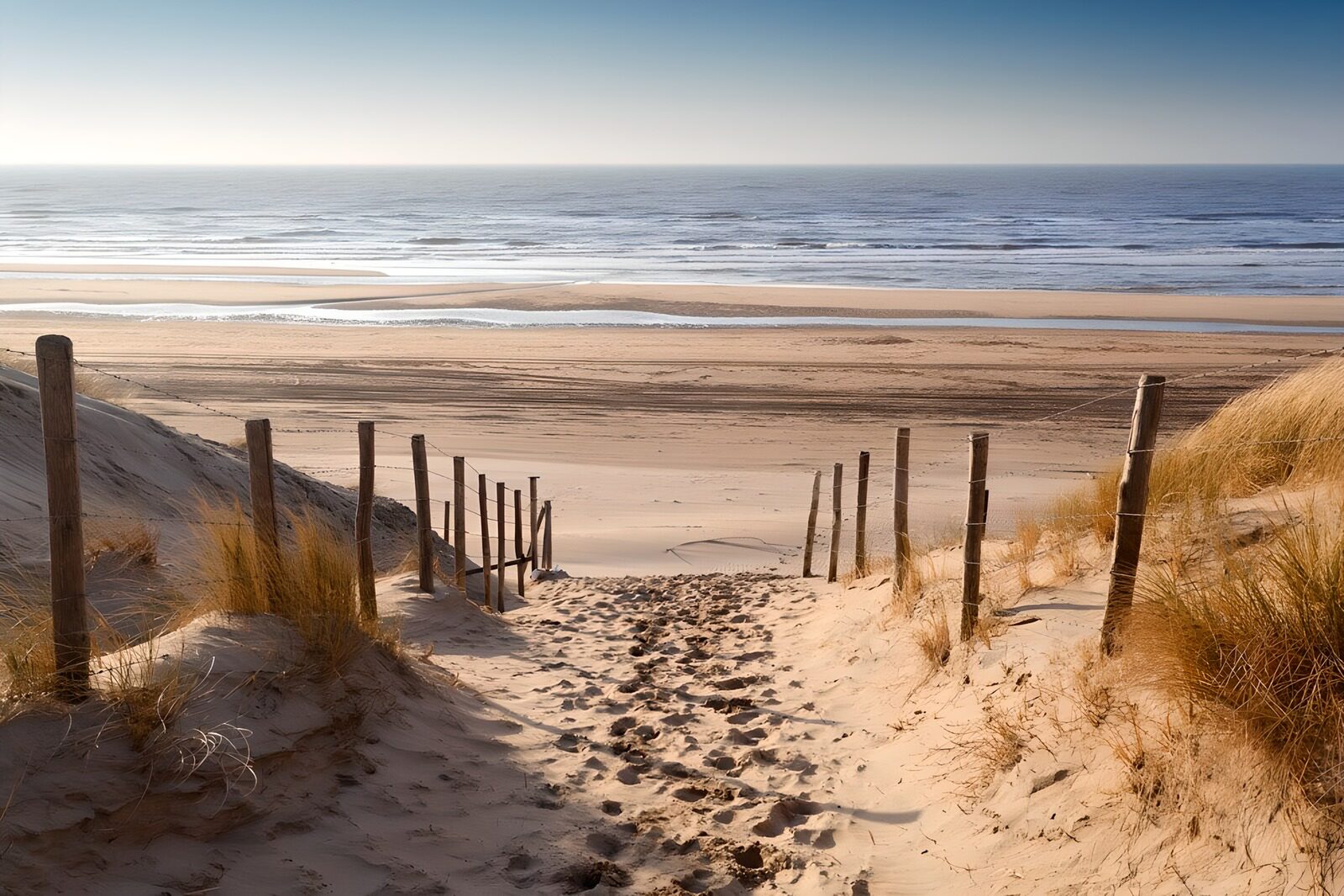 TPFR75126: Escalier vers la plage paisible