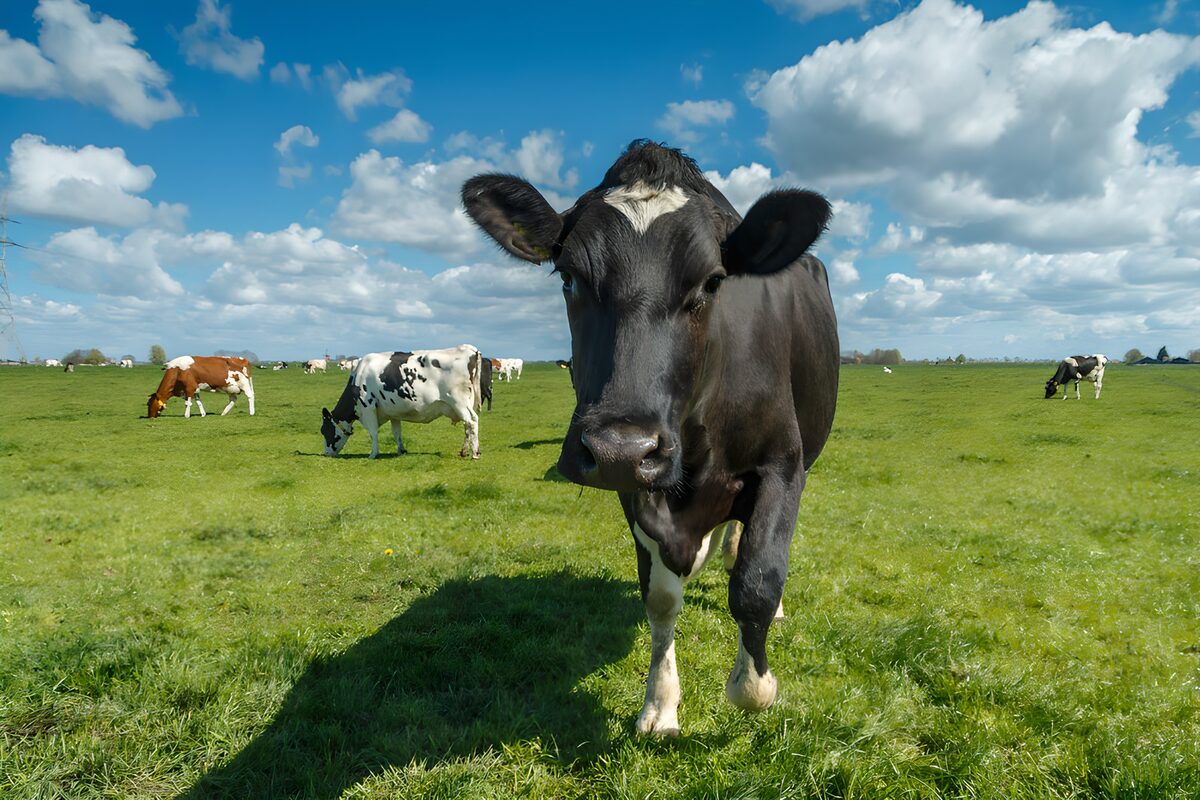 Vaches dans un pâturage verdoyant
