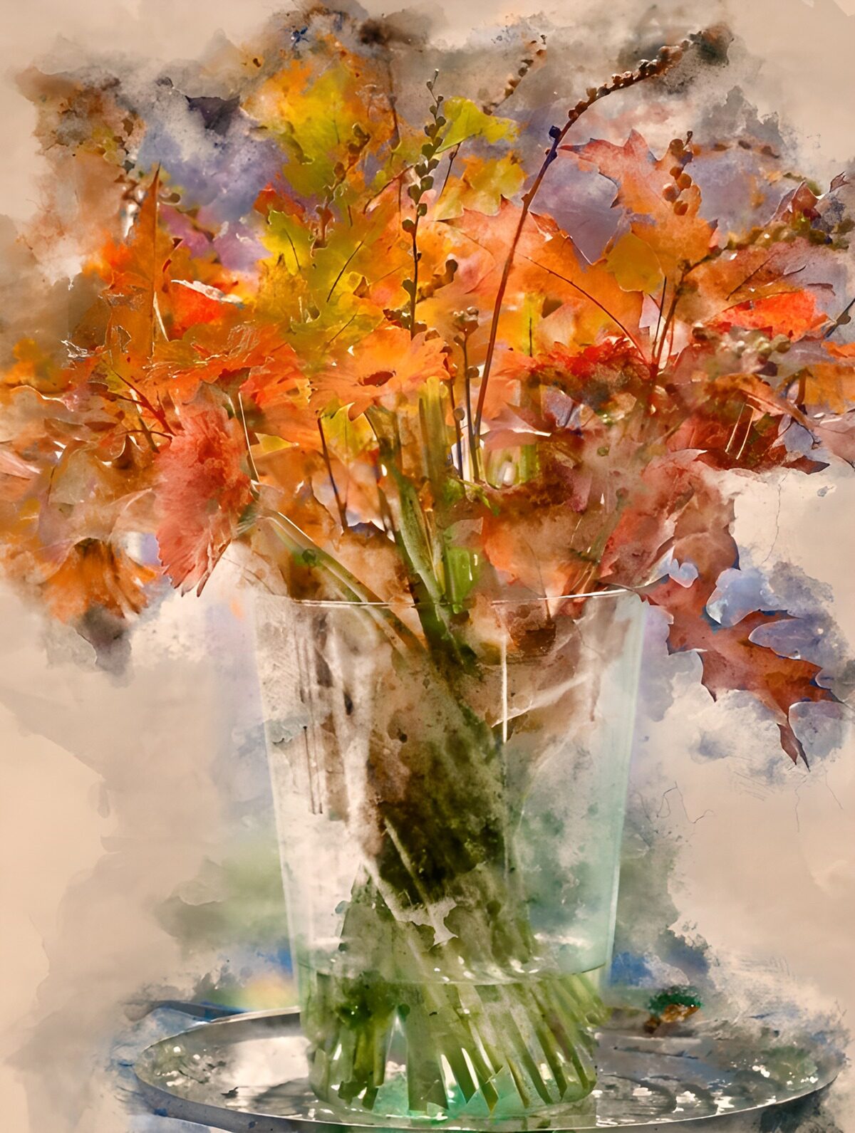 TPFR75324: Bouquet de feuillage d'automne