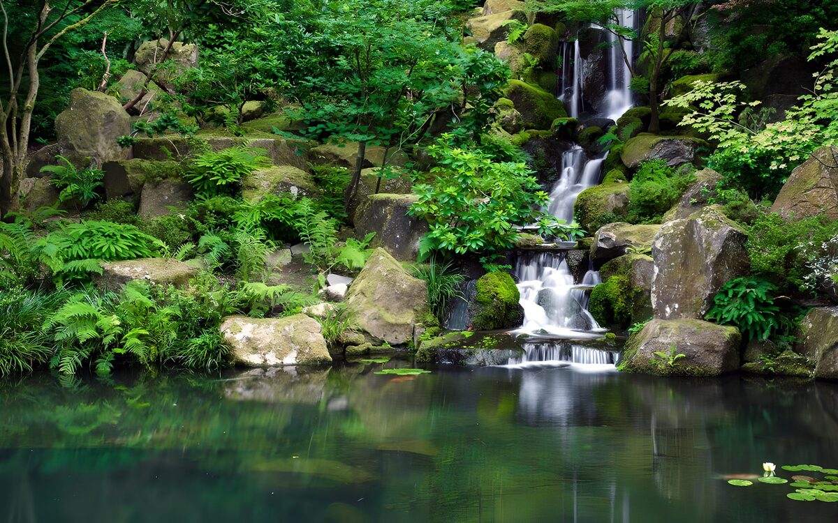 TPFR87509: Cascade paisible dans la nature