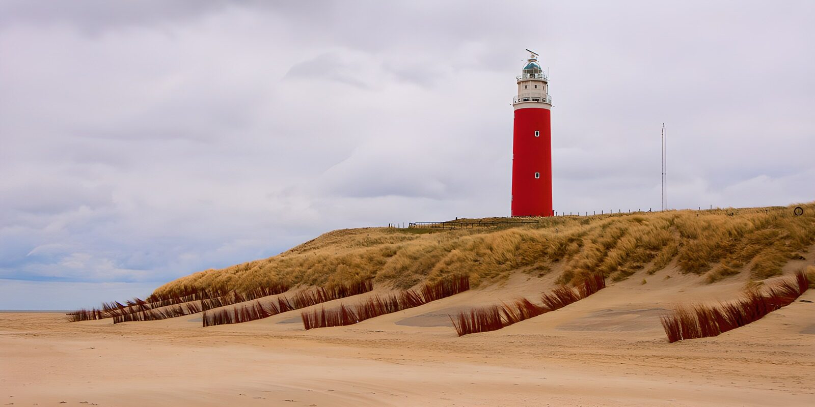 TPFR87991: Phare rouge sur la plage