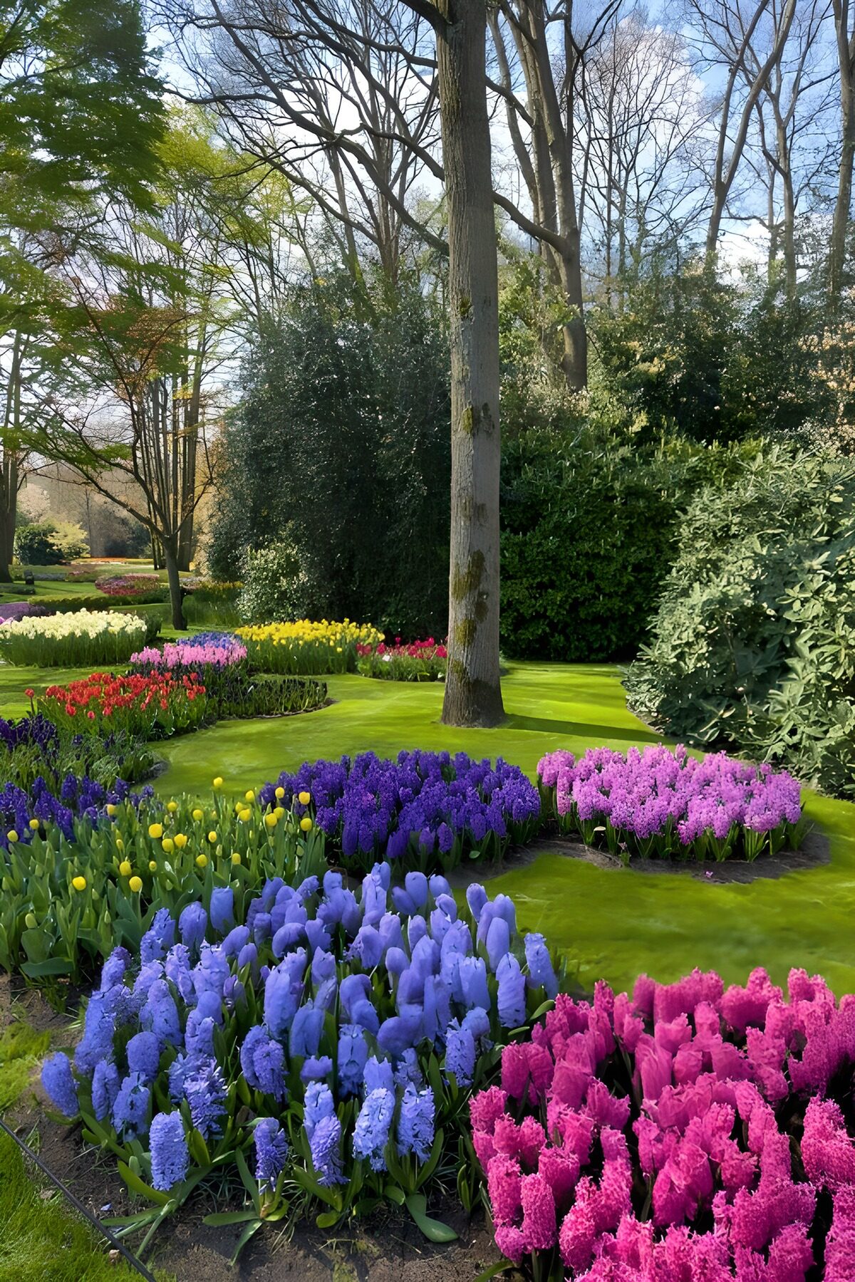 TPFR12839: Jardin fleuri au printemps