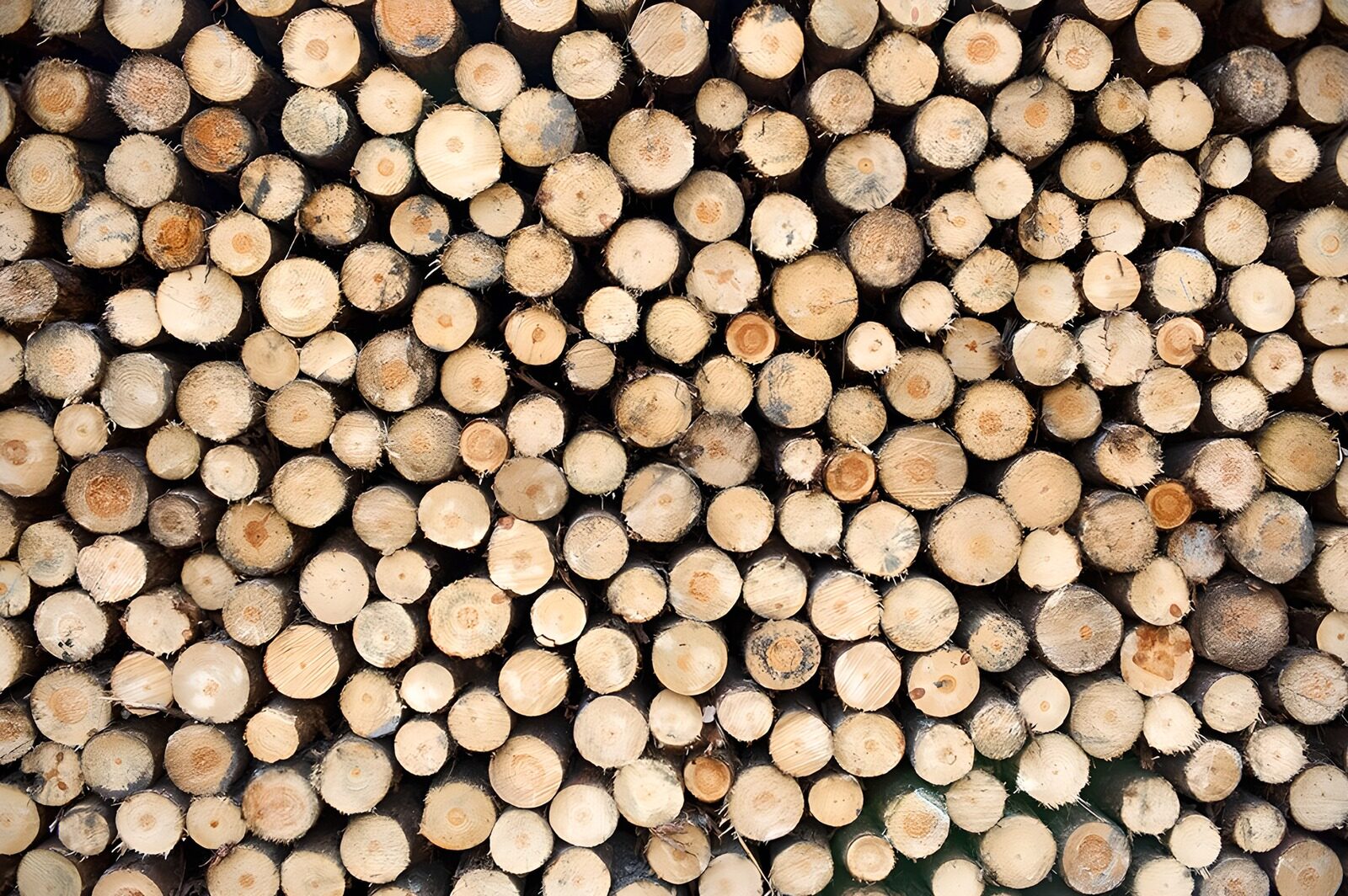 TPFR77856: Bûches de bois empilées