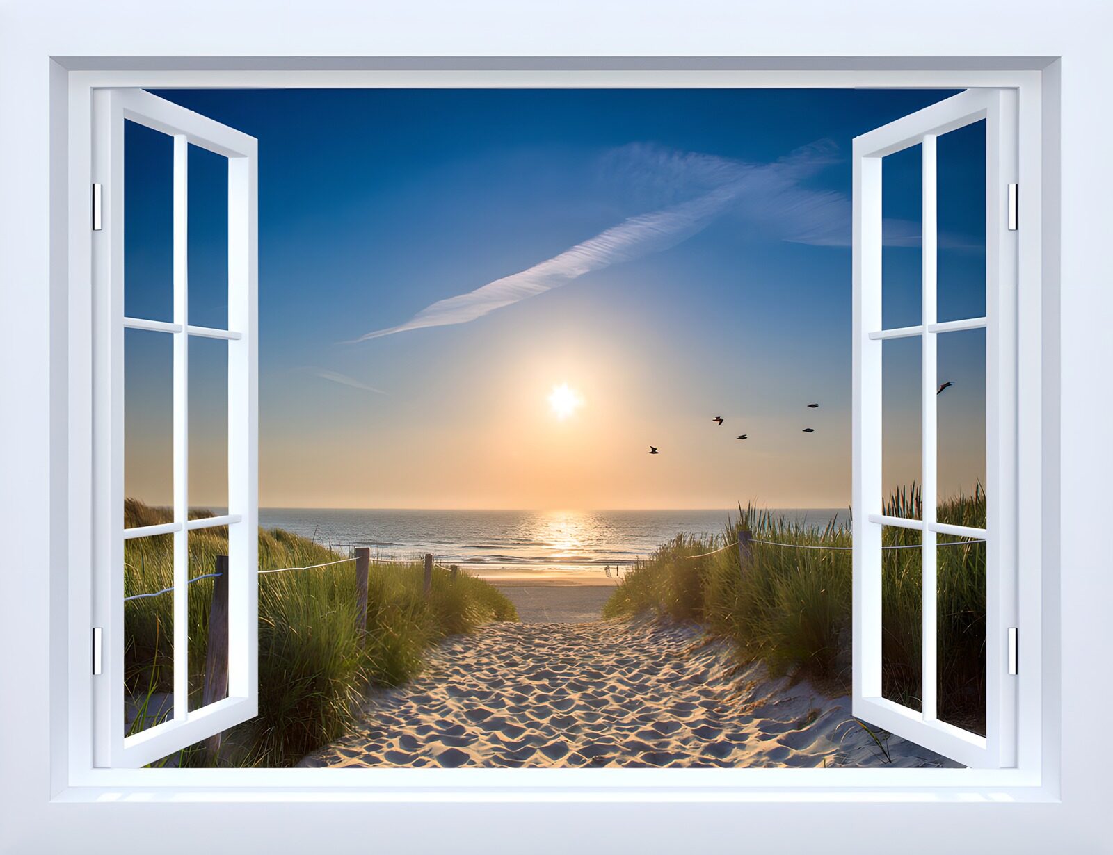 TPFR62735: Vue paisible sur la plage ensoleillée