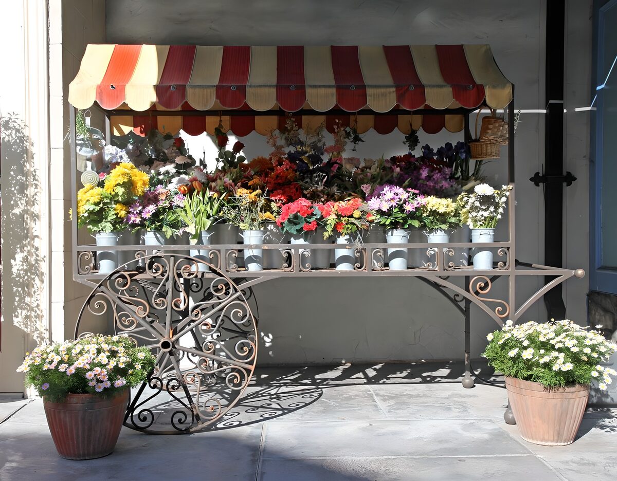 TPFR70445: Kiosque de fleuriste mobile
