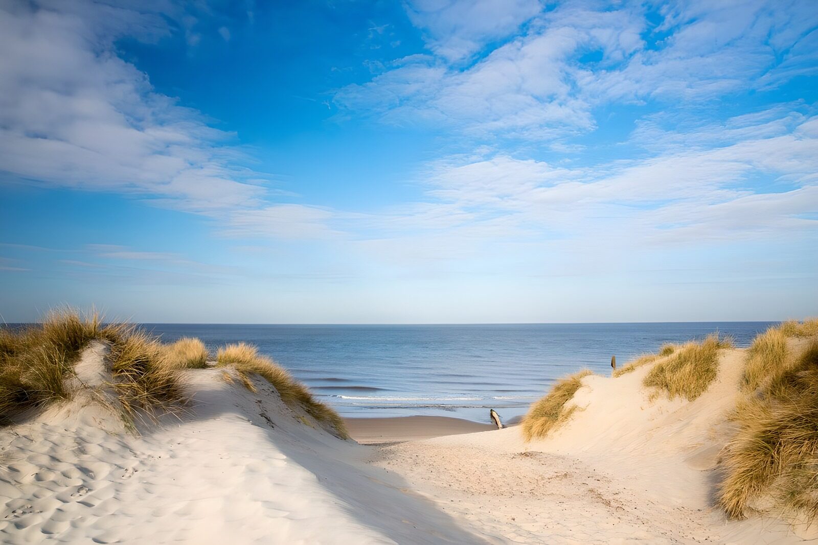 TPFR13283: Plage tranquille entre les dunes