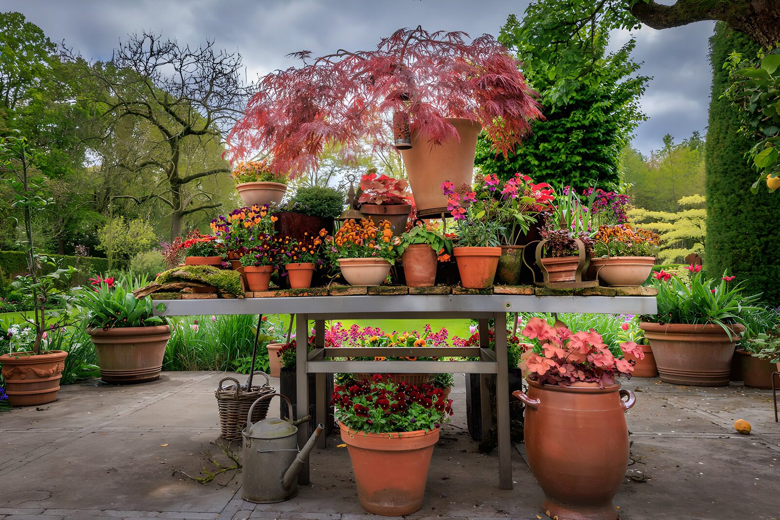 TPFR45821: Jardin coloré en pot
