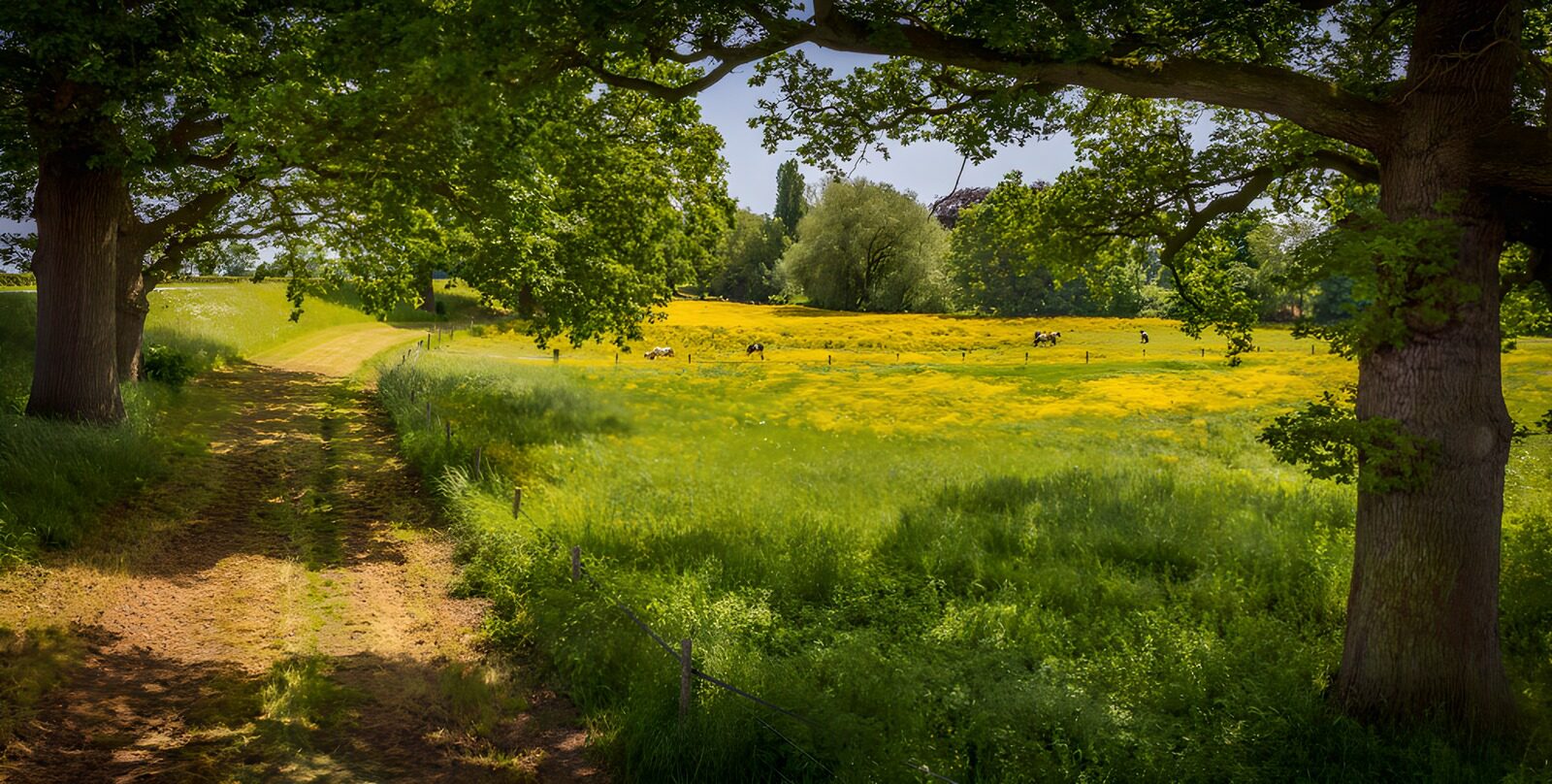 TPFR45174: Chemin champêtre sous les arbres