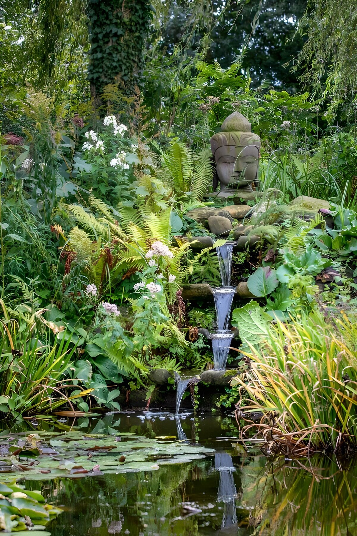TPFR20411: Jardin zen avec Fontaine Bouddha