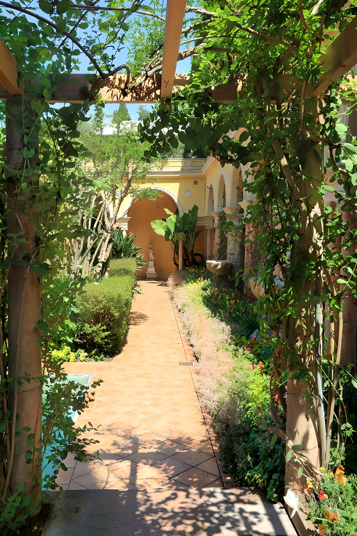 TPFR32702: Jardin paisible sous le treillis