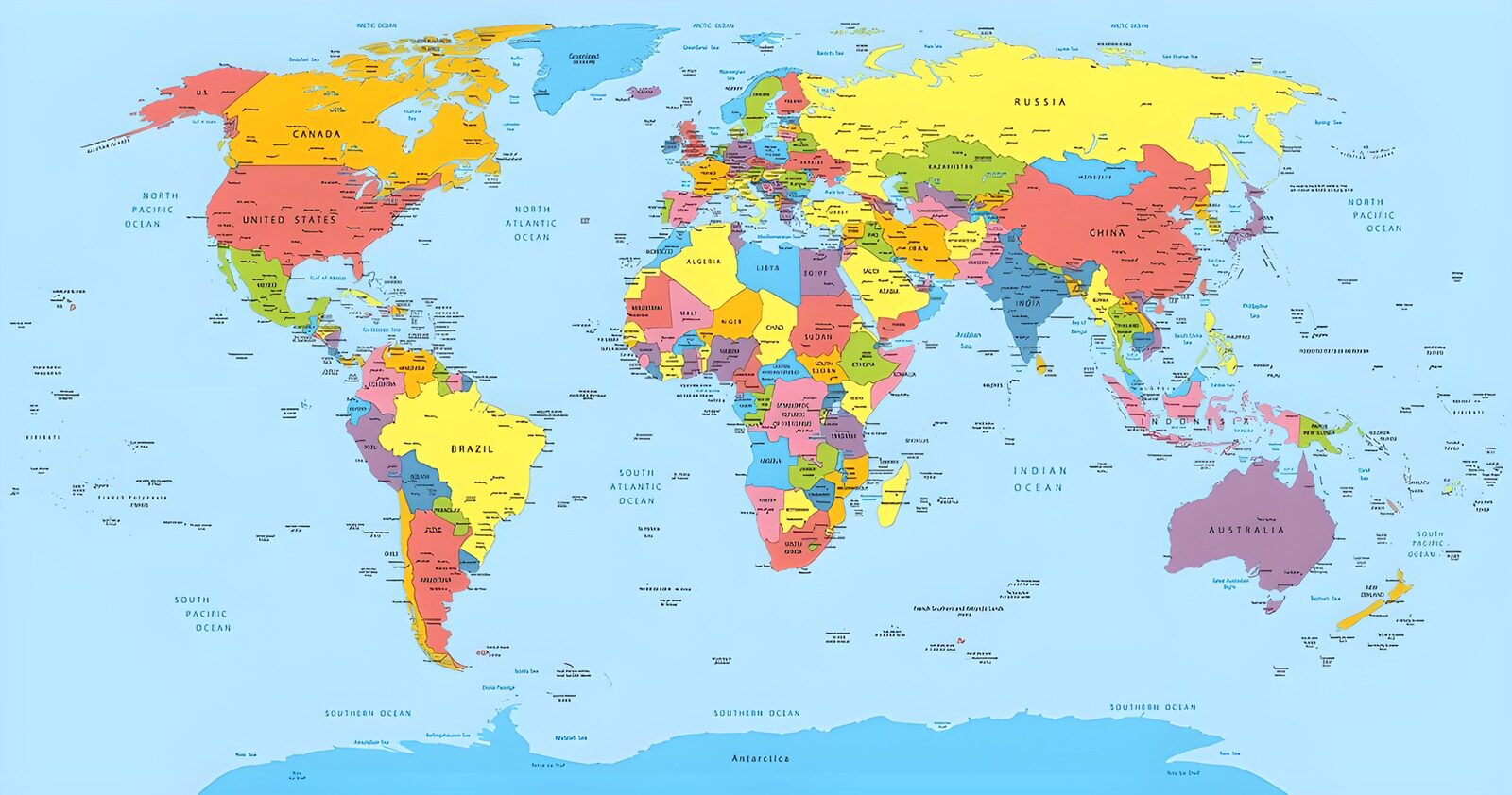 TPFR85773: Carte politique du monde