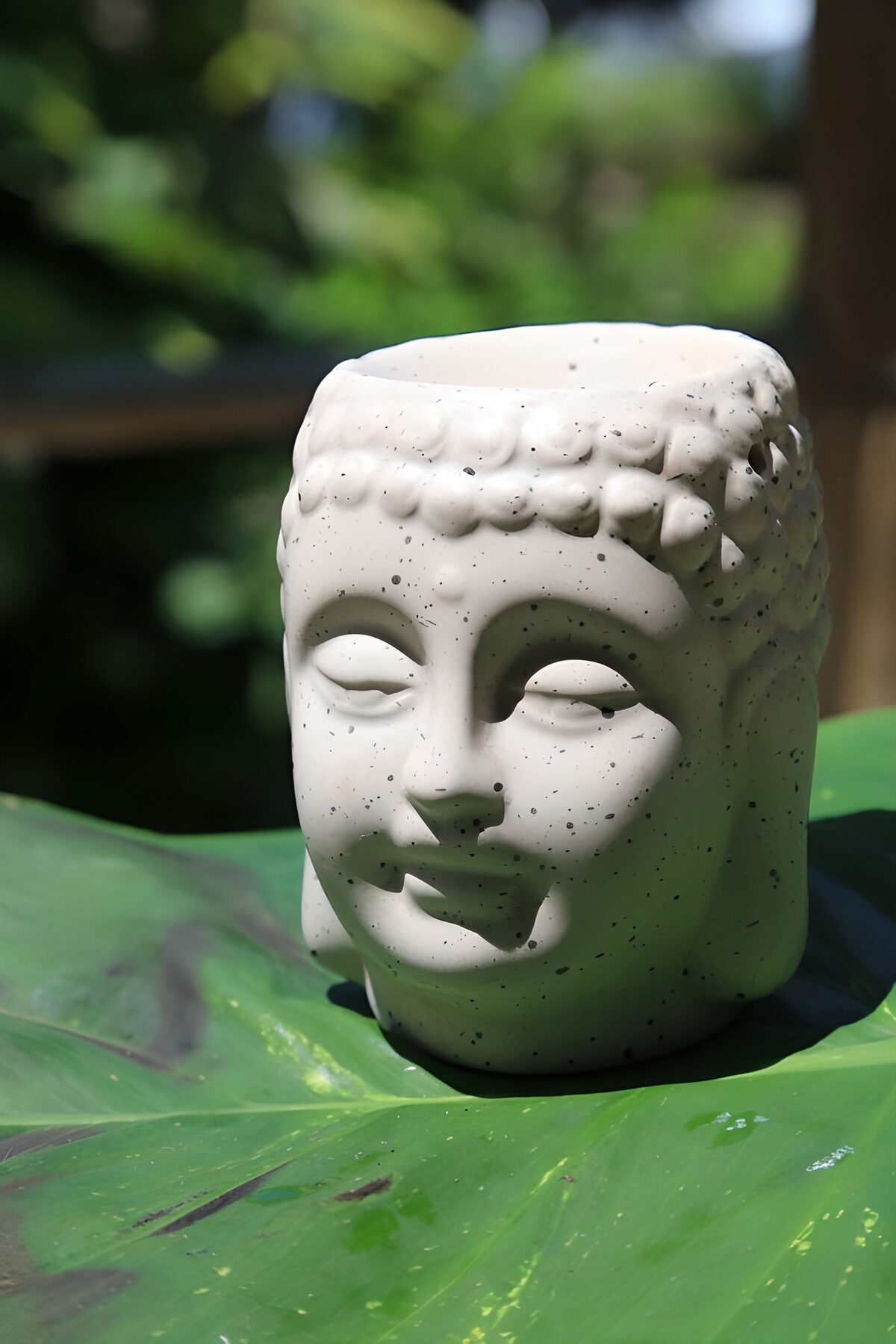 TPFR19489: Tête de Bouddha en pot décoratif