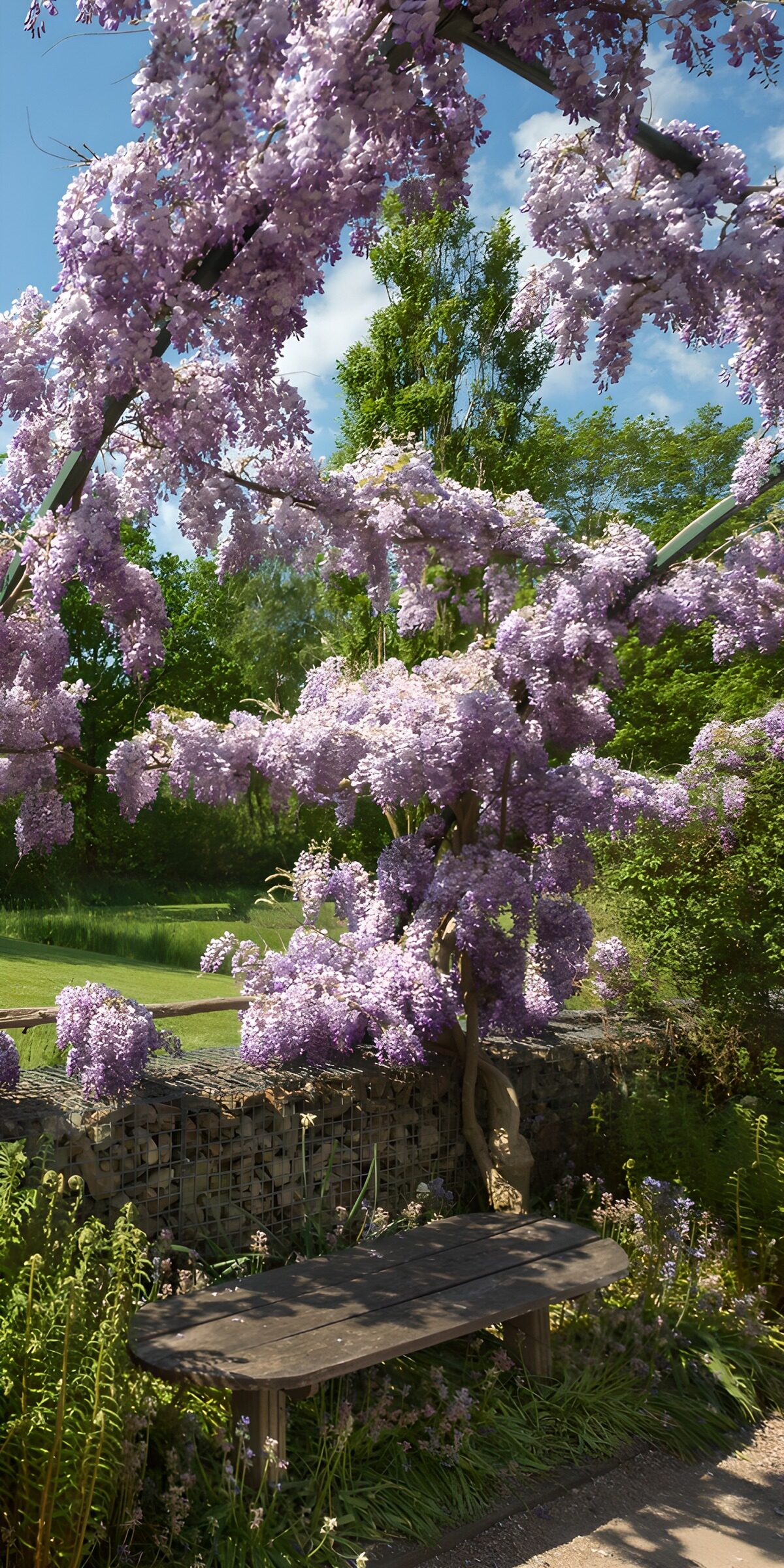 TPFR66173: Magnifique glycine en fleurs