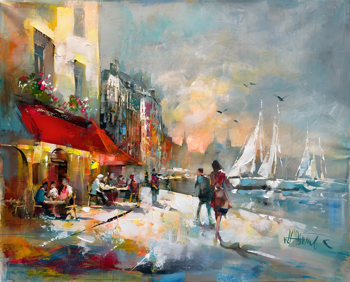 Promenade au bord de la mer