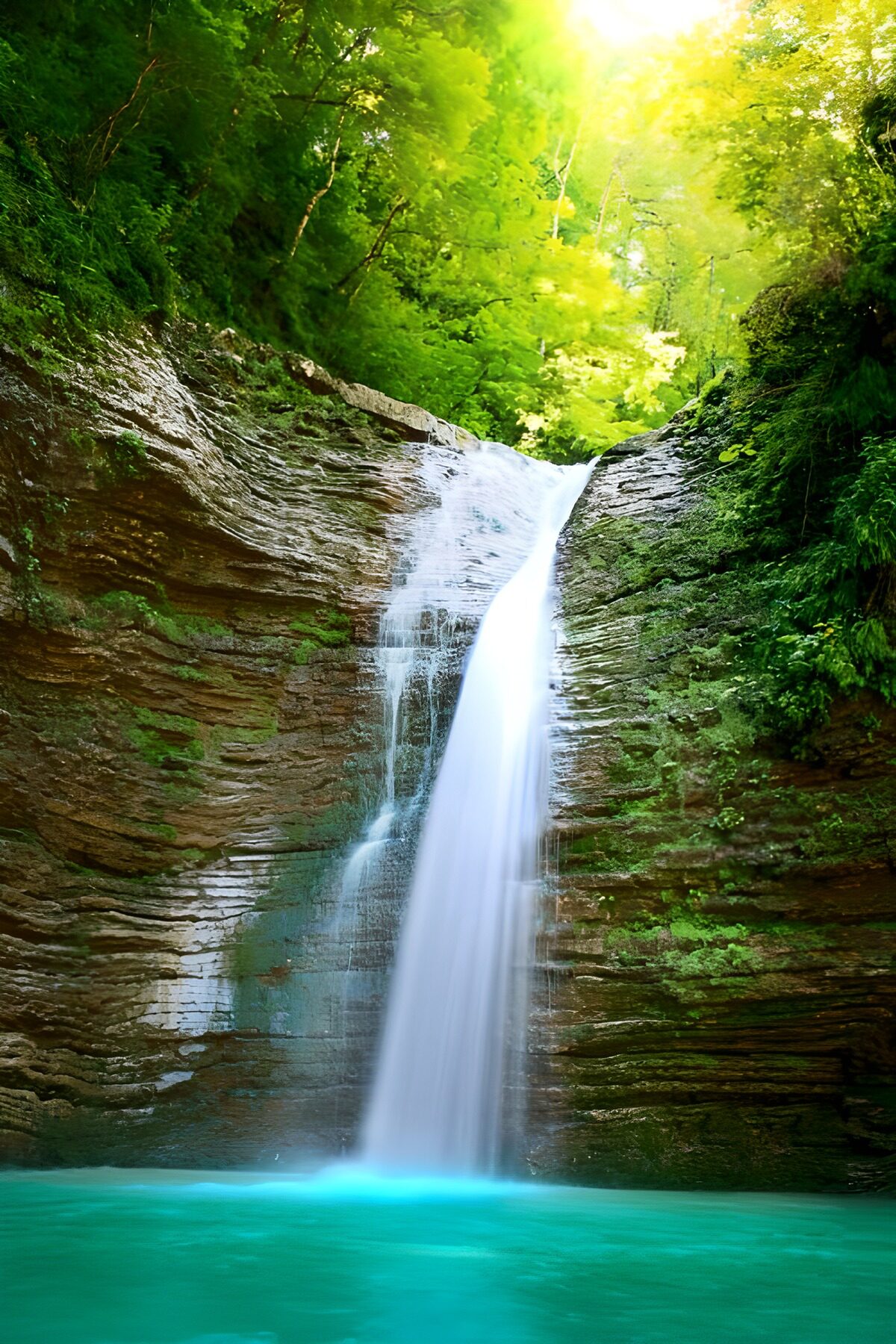 TPFR99578: Cascade éclatante dans la nature