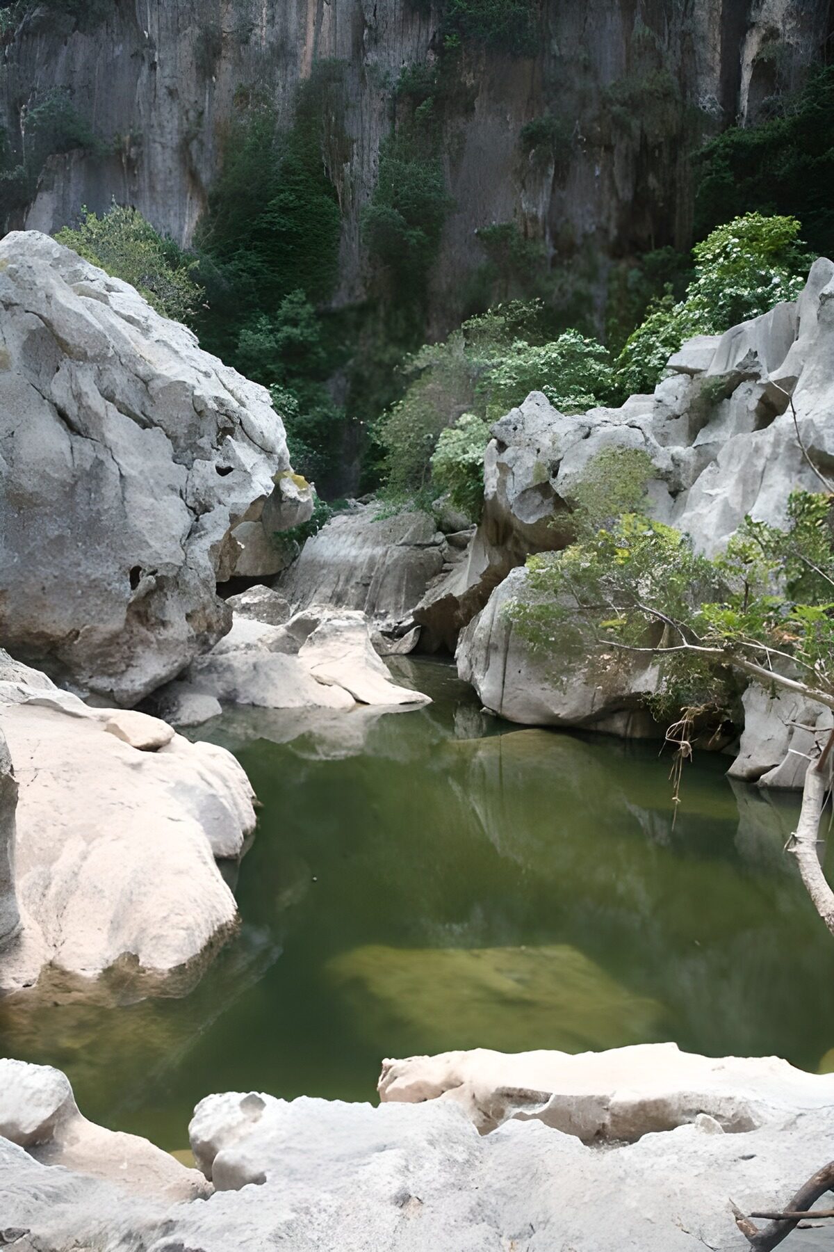 TPFR45706: Pièce d'eau encadrée de roches version 5