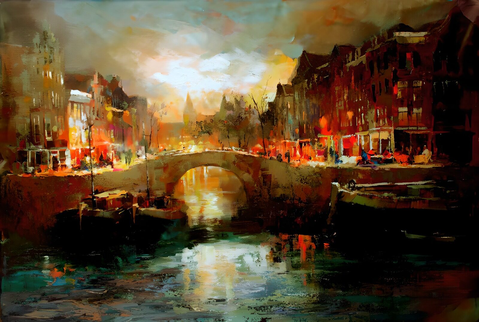 TPFR95308: Pont lumineux sur le canal