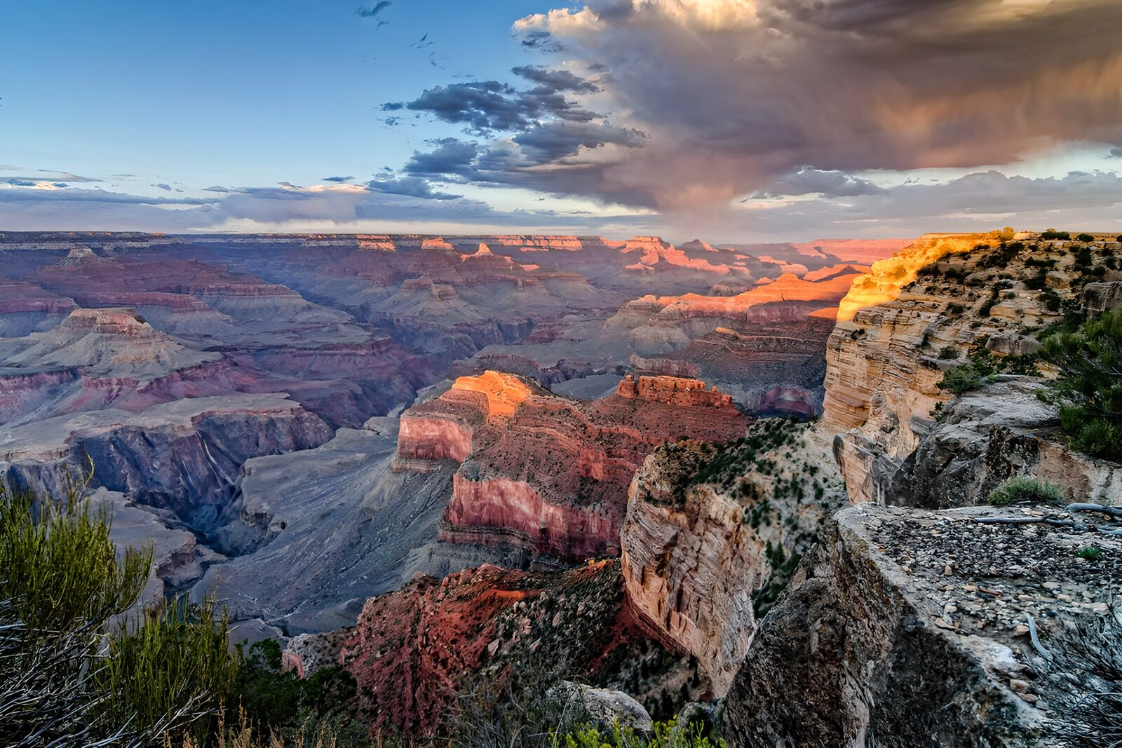 TPFR77401: Panorama du Grand Canyon au coucher du soleil