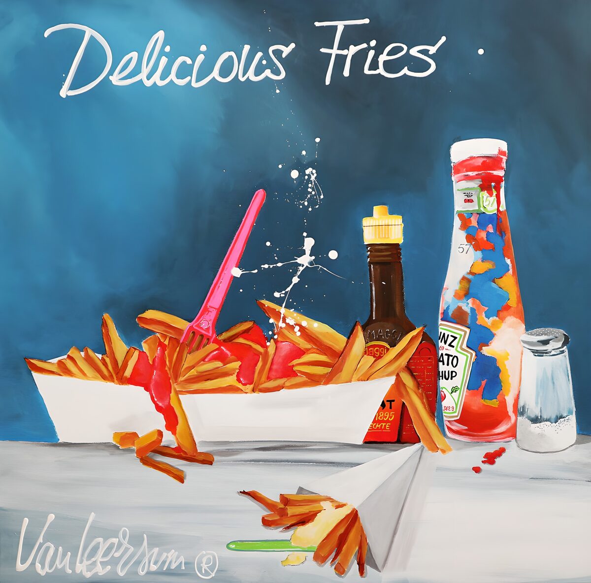 Frites Délicieuses et Sauces Appétissantes