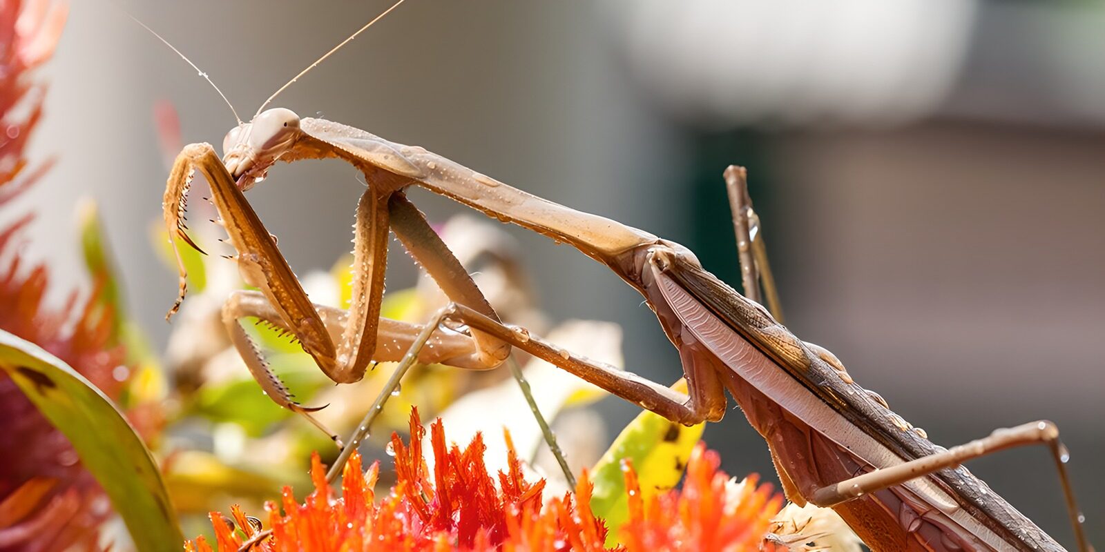TPFR70791: Praying Mantis dans son Habitat