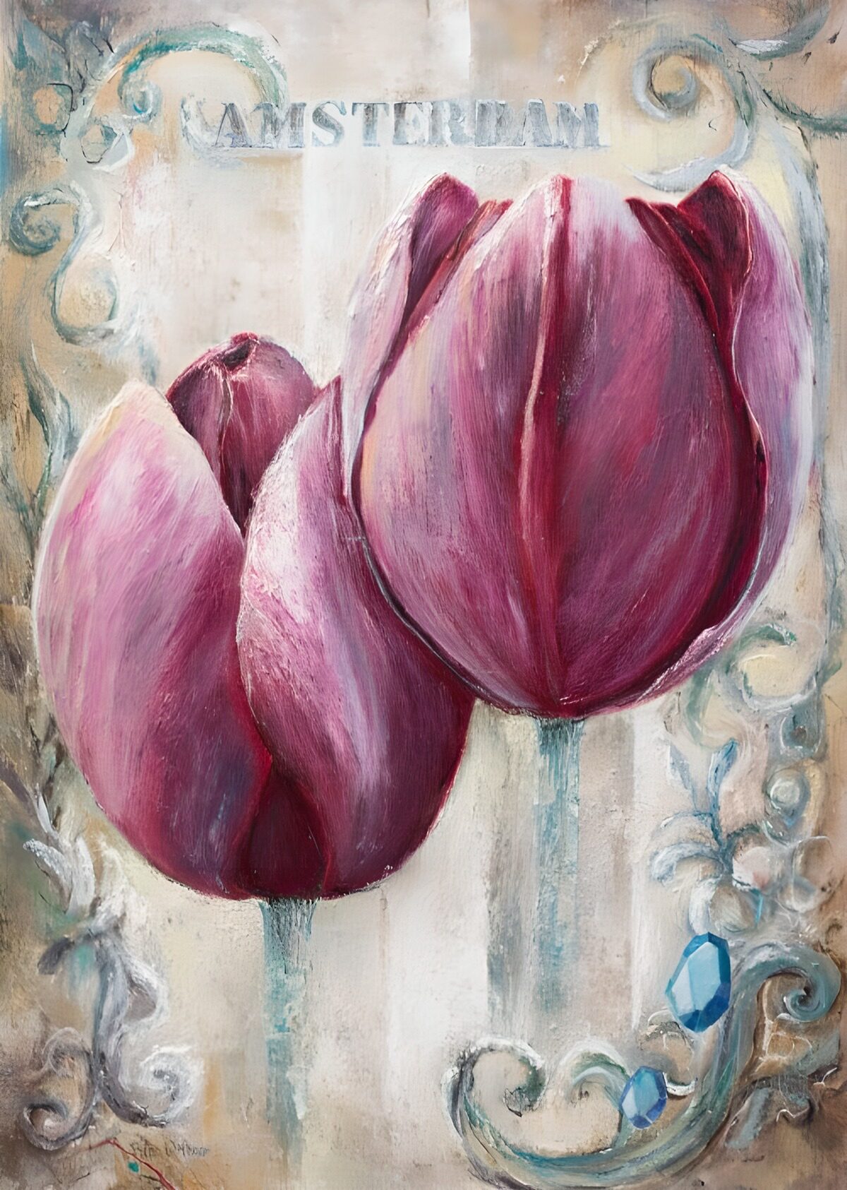 TPFR62603: Tulipes élégantes à Amsterdam