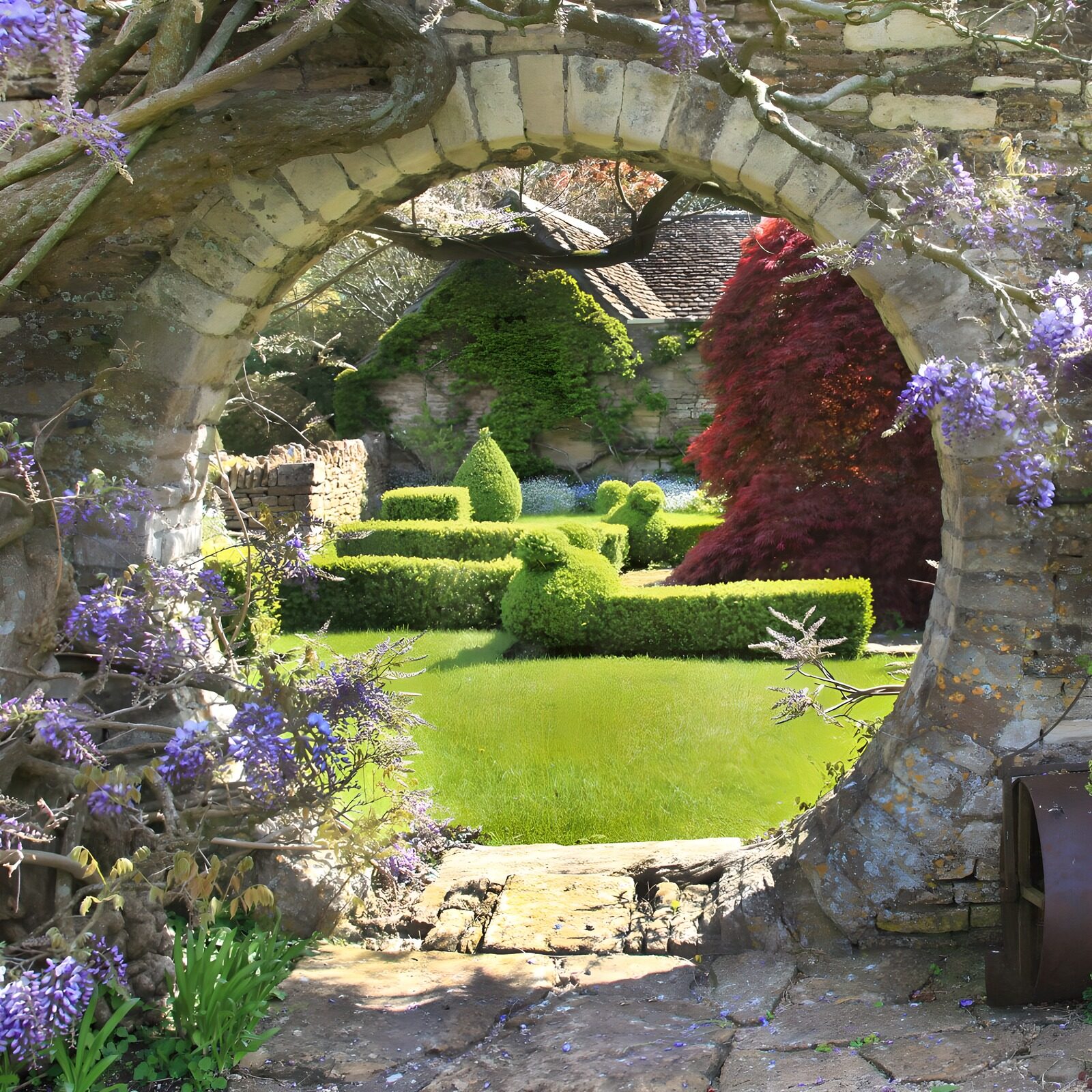 TPFR66608: Jardin secret à travers l'arc